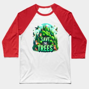 Guardians of the Forest save the trees Baseball T-Shirt